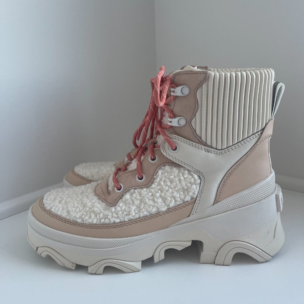 Sorel | Brex Cozy Lace Women's Boot | Nova Sand Sea Salt | Size 8.5 - Picture 4 of 9